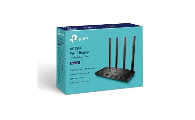 TP-link Archer C6U, AC1200 Wireless MU-MIMO Gigabit Router 21662