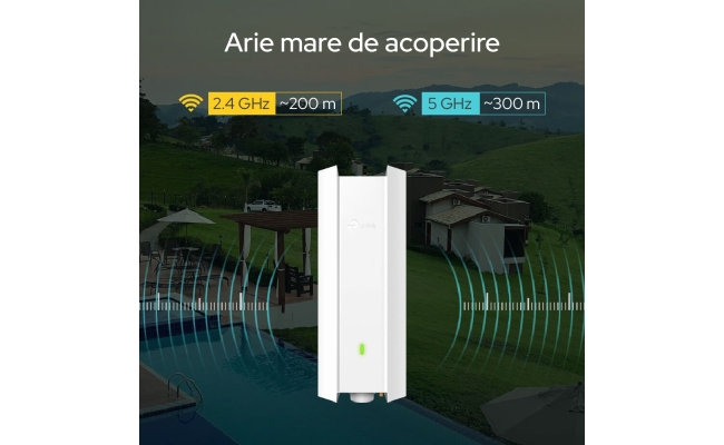 TP-Link EAP623-OUTDOOR HD AX1800: Access Point Wi-Fi 6 pentru exterior 23631