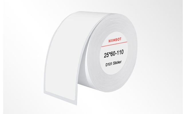 Etichete Termice Niimbot, 25x60 mm, 110 buc (Alb) 24986