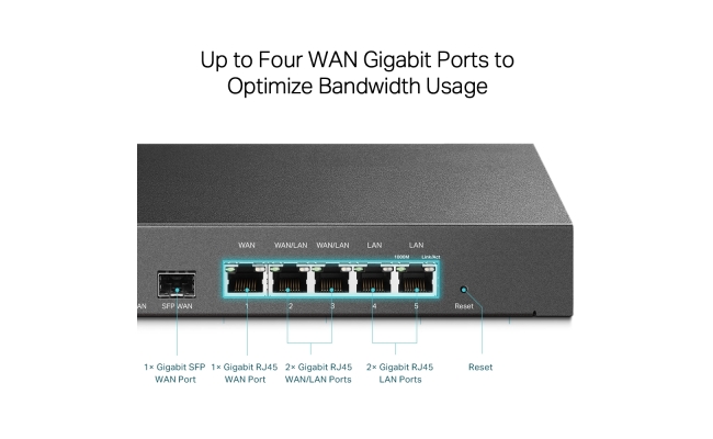Router Tp-link ER7206, 1 WAN + 2 LAN + 2 WAN/LAN + 1 Gigabit SFP 25126