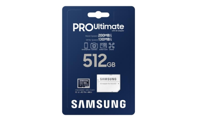 Card de Memorie Micro Secure Digital Card Samsung Pro Ultimate, 512GB,...