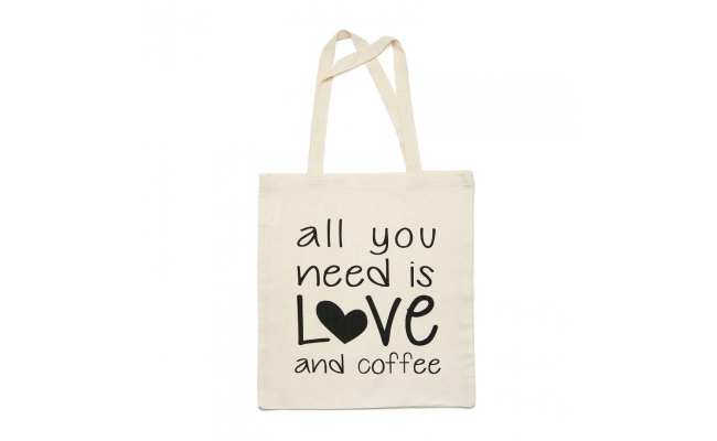 Sacosa Heinner pentru cumparaturi, bumbac cu print (HR-SHPBAG38) 49771