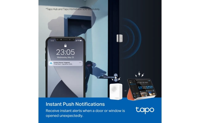 Tapo T110 TP-Link - Senzor smart de miscare, securitate pentru ferestre si...