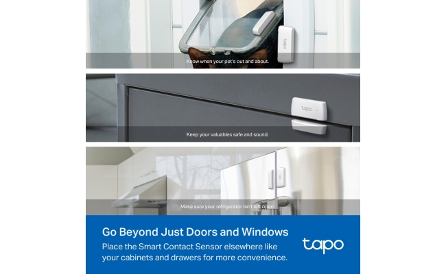 Tapo T110 TP-Link - Senzor smart de miscare, securitate pentru ferestre si...