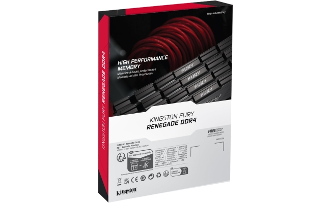 Memorie Kingston FURY Renegade Black XMP, 16GB (2x8GB) DDR4, 3200MT/s, CL16...