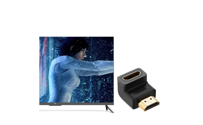 Adaptor Ugreen HD112 HDMI (F) la HDMI (M) 90 grade 51047