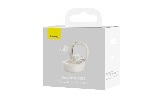 Casti Baseus Bowie WM02 Wireless, Bluetooth 5.3, microfon pe casca, alb...
