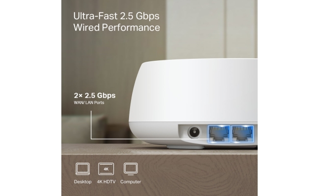 TP-LINK Deco BE25 Wi-Fi 7 Mesh BE5000 (3-Pack) 51388
