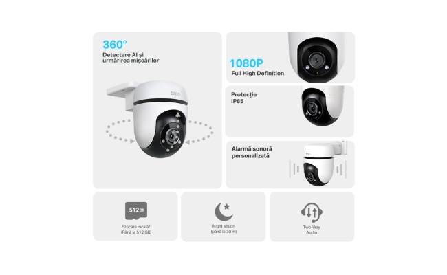 Tapo C500: Camera supraveghere IP Exterior cu protectie IP65 51517