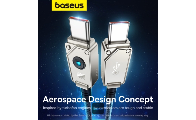 Cablu USB-C Baseus 100W Incarcare Rapida Alb 51424