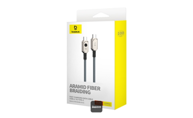 Cablu USB-C Baseus 100W Incarcare Rapida Alb 51429
