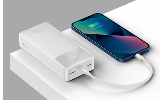 Powerbank Baseus Bipow 30000mAh, 20W (alb) 52011