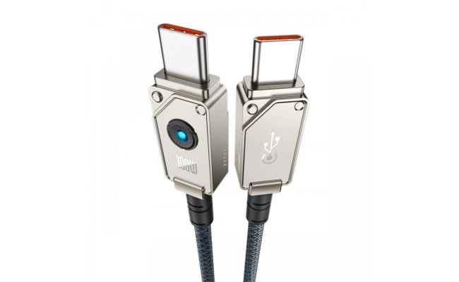 Cablu USB-C Baseus 100W Incarcare Rapida 2m Alb Date