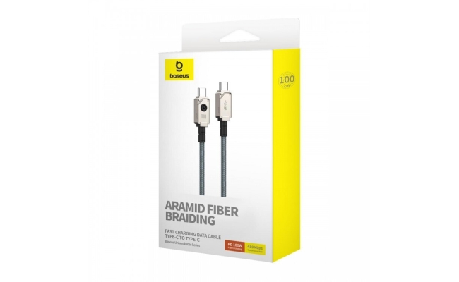 Cablu USB-C Baseus 100W Incarcare Rapida 2m Alb Date 51459
