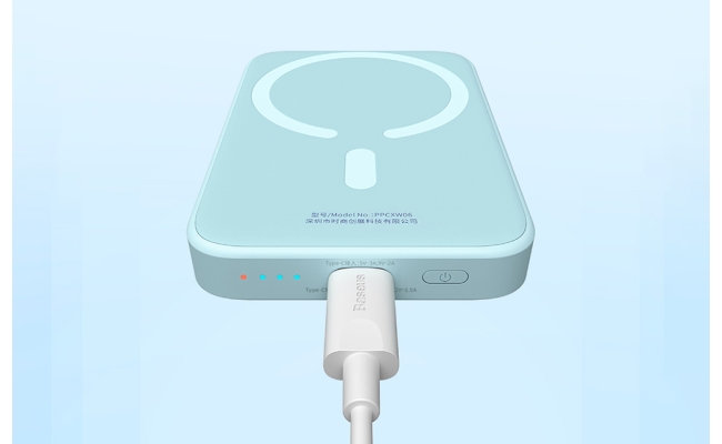 Powerbank Baseus Magnetic Mini 6000mAh 20W MagSafe (albastru) 52000