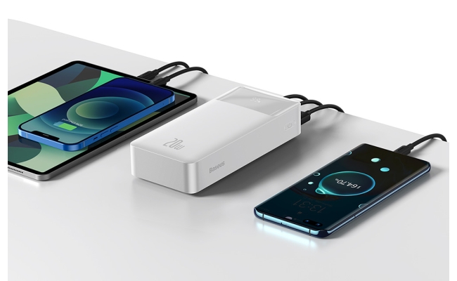 Powerbank Baseus Bipow 30000mAh, 20W (alb) 52008
