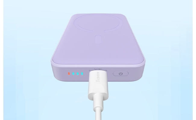 Baseus Magnetic Mini 10000mAh, USB-C 20W MagSafe powerbank (violet) 52068