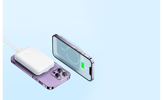Powerbank Baseus Magnetic, 10000mAh, 20W, MagSafe (alb) 52038