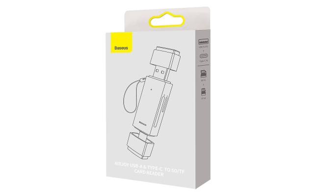 Card Reader Extern USB 3.0 si Type-C Baseus Metalic Gri 51442