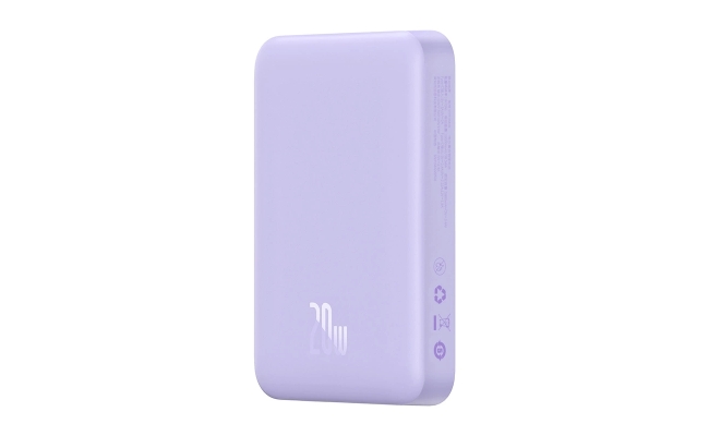 Baseus Magnetic Mini 10000mAh, USB-C 20W MagSafe powerbank (violet)