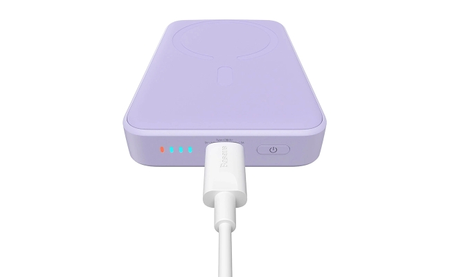 Baseus Magnetic Mini 10000mAh, USB-C 20W MagSafe powerbank (violet) 52061