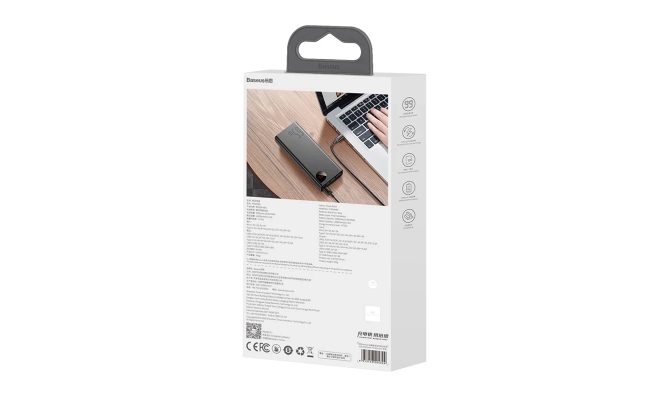 Powerbank 20000mAh Baseus Adaman Metal, PD, QC 3.0, 65W, 2xUSB + USB-C +...