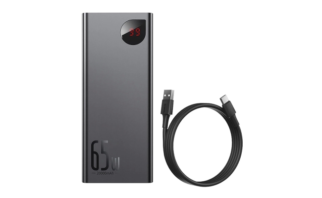 Powerbank 20000mAh Baseus Adaman Metal, PD, QC 3.0, 65W, 2xUSB + USB-C +...