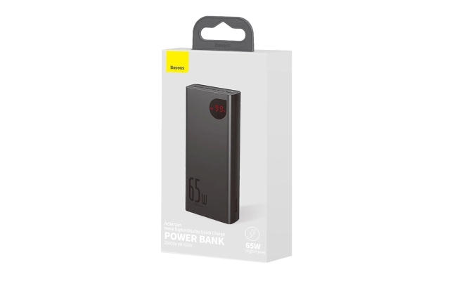Powerbank 20000mAh Baseus Adaman Metal, PD, QC 3.0, 65W, 2xUSB + USB-C +...