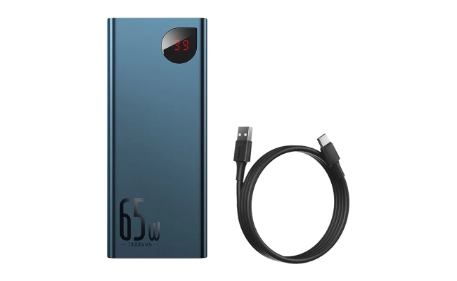 Powerbank Baseus Adaman Metal 20000mAh PD QC 3.0 65W 2xUSB + USB-C + micro...