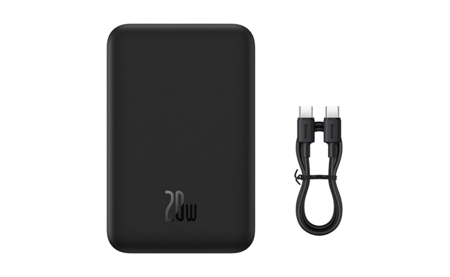 Baterie externa Baseus Magnetic Mini, incarcare wireless, capacitate 30.000...