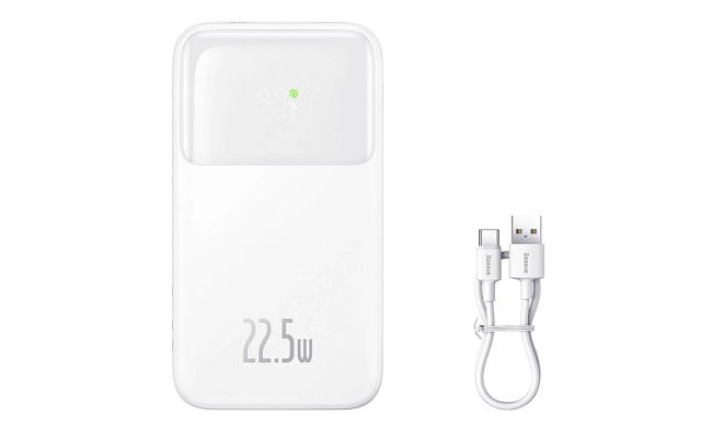 Powerbank Baseus Comet Baseus Comet 10000mAh, 22.5W (alb) 52091