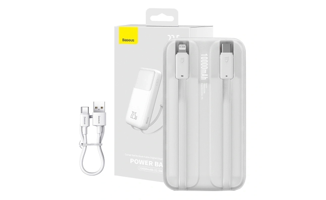 Powerbank Baseus Comet Baseus Comet 10000mAh, 22.5W (alb) 52098