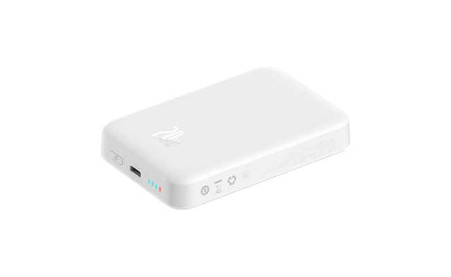 Powerbank Baseus Magnetic, 10000mAh, 20W, MagSafe (alb) 52030