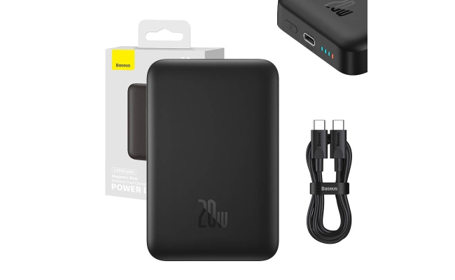 Powerbank Baseus Magnetic Mini 10000mAh 20W MagSafe (negru) 52021