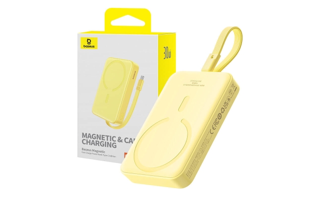 Powerbank Baseus Magnetic Mini 10000mAh 30W MagSafe (galben) 51969