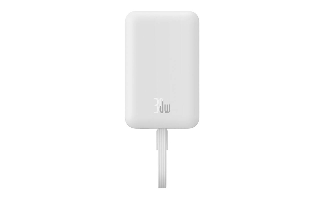 Powerbank Baseus Magnetic Mini 10000mAh, USB-C 30W MagSafe (alb)
