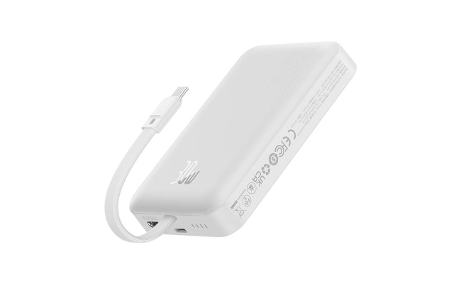 Powerbank Baseus Magnetic Mini 10000mAh, USB-C 30W MagSafe (alb) 51946