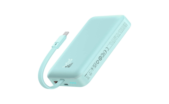Powerbank Baseus Magnetic Mini 10000mAh, USB-C 30W MagSafe (albastru) 51957