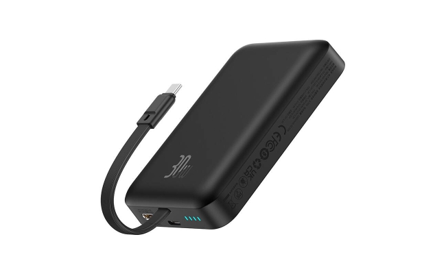 Powerbank Baseus Magnetic Mini 10000mAh, USB-C 30W MagSafe (negru)