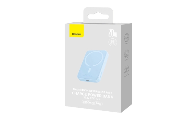 Powerbank Baseus Magnetic Mini 6000mAh 20W MagSafe (albastru) 51995