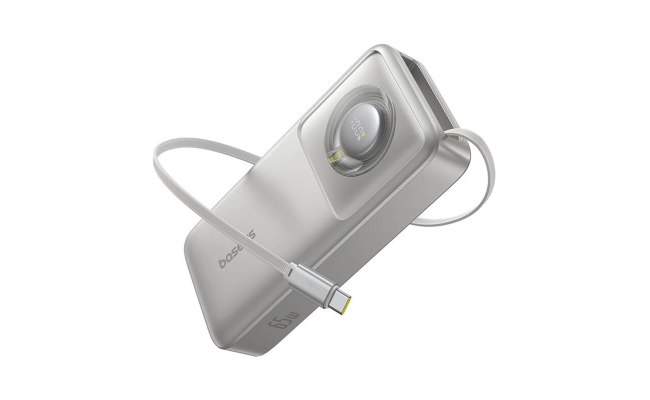 Baseus OS Free2Pull 20000 mAh 65W powerbank + cablu (gri) 51874