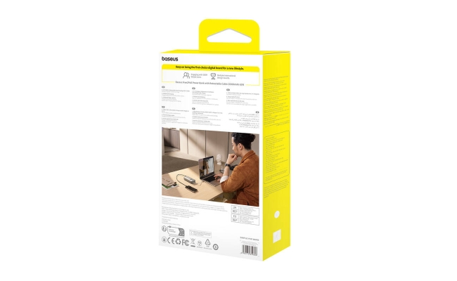 Baseus OS Free2Pull 20000 mAh 65W powerbank + cablu (gri) 51879