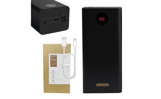 Powerbank Romoss PEA60 60000mAh, QC + PD, 22.5W (negru) 51903