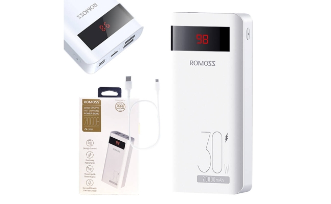 Powerbank Romoss Sense6PS Pro 20000mAh, 30W (alb) 51981