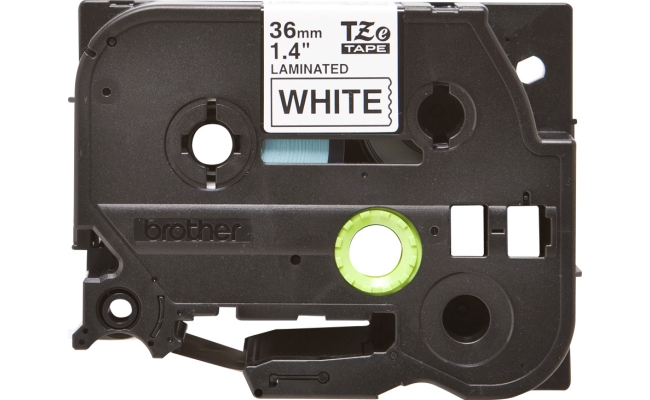 Banda Laminata Original Brother Black on White, TZE261, pentru P-Touch, 36mm...