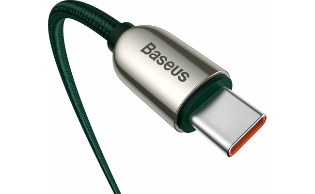 Cablu alimentare si date Baseus CATSK-B06 Display, Fast Charging, 1m, verde...