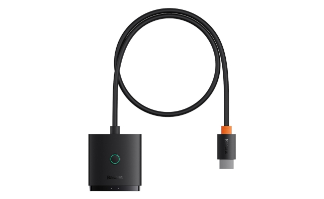 Switch HDMI bidirectional Baseus AirJoy Cluster 2 in 1, 4K, 60Hz, 1m, negru...
