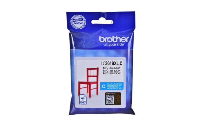 Cartus Cerneala Original Brother Cyan, LC3619XLC, pentru MFC-J2330, J3530,...