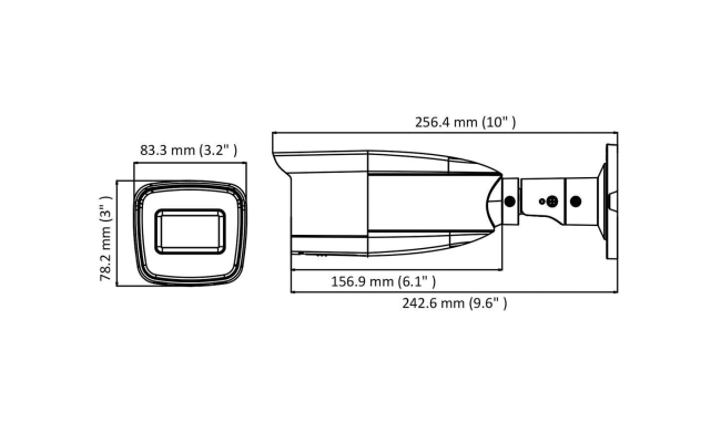 Camera de supraveghere Hikvision Turbo HD Bullet HWT-B323-Z, 2MP 53164