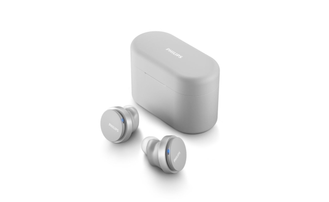 Casti audio true wireless Philips TAT8506WT/00, Bluetooth, Waterproof, Alb...